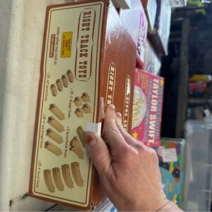 Right Track Toys Wooden Train Track Set - Brown